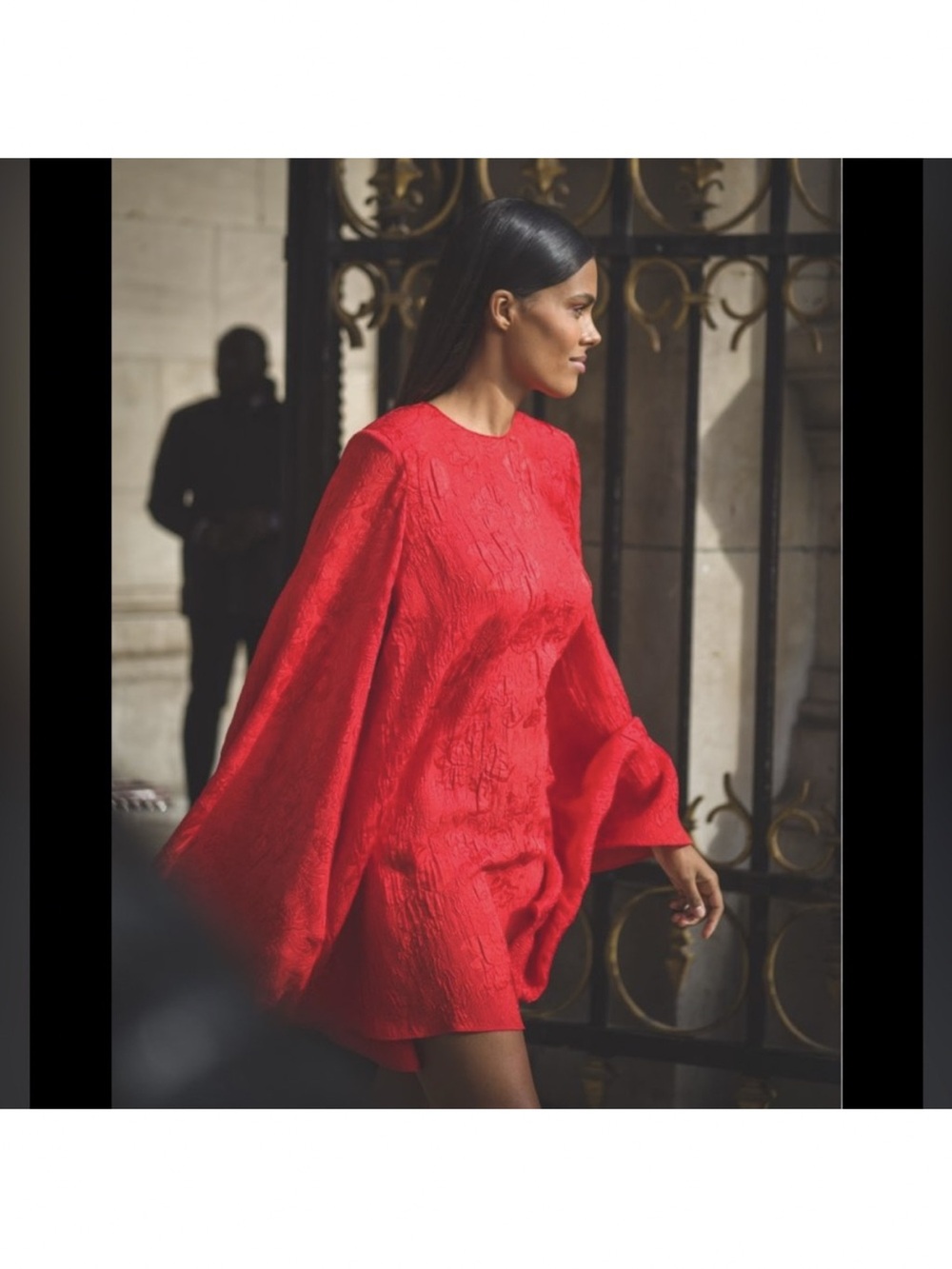 NWT STELLA MCCARTNEY Belted crinkled silk jacquard mini dress $2,130 36 - Picture 8 of 16